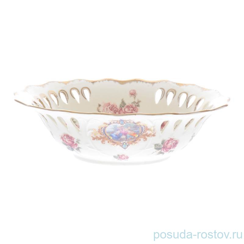Конфетница 20 см перф. "Розы" / 258135