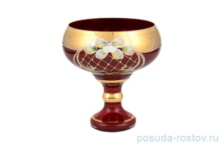 Ваза для конфет 13 см н/н &quot;Лепка красная /9823&quot; S-A / 096742