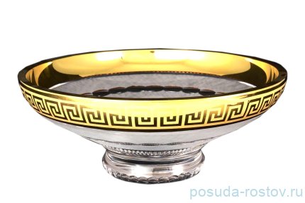 Ваза для фруктов 35 cм &quot;Хрусталь с золотом&quot; / 033271