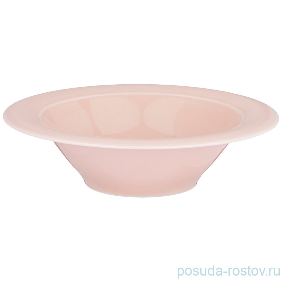 Тарелка 22 см глубокая "Tint /Розовый" (3шт.) / 263898