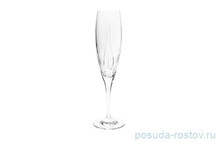 Бокалы для шампанского 200 мл 6  шт &quot;Fiona /Без декора 53&quot; хрусталь Йиглава / 030070