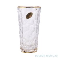 Стаканы для воды 375 мл 6 шт &quot;Мраморные шарики /Золотая отводка&quot; / 200296