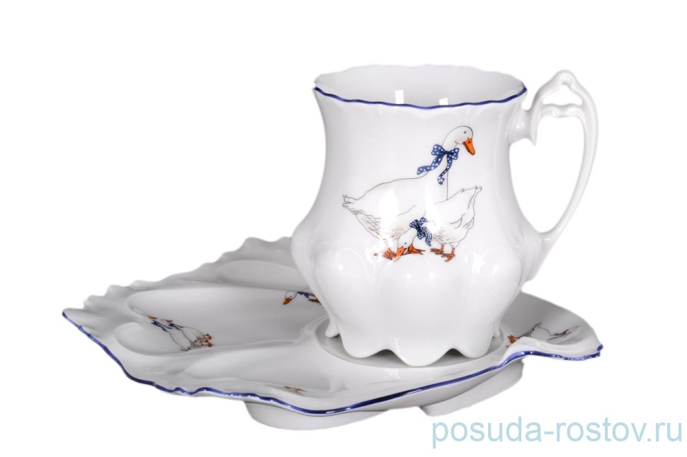 Чайная пара 350 мл 1 шт "Корона /Гуси" / 087383