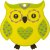 Подставка 19 х 18 см силиконовая жёлтая "Сова" / 193189
