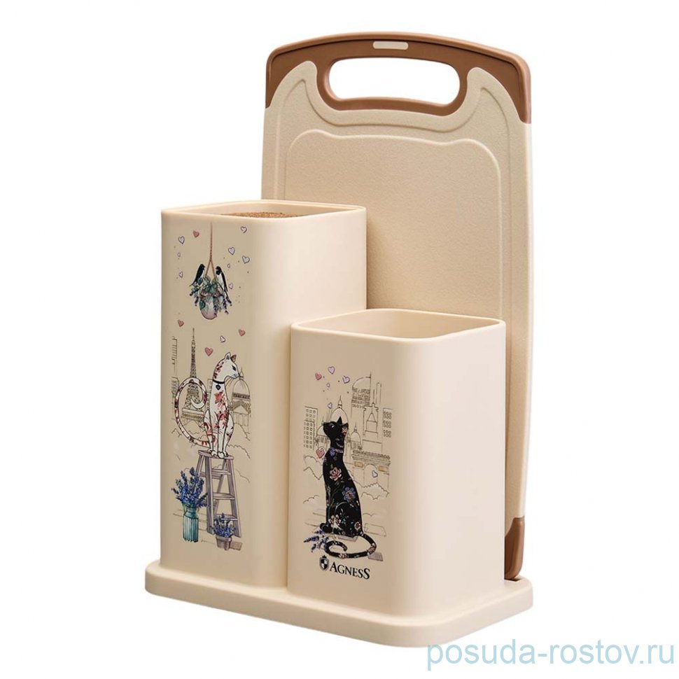 Набор подставок для кухонных ножей и разделочная доска / 367604 Набор подставок для кухонных ножей и разделочная доска / 367604