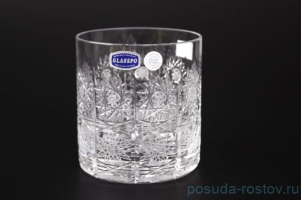 Стаканы для виски 330 мл 6 шт &quot;Glasspo /Хрусталь резной&quot; / 028497