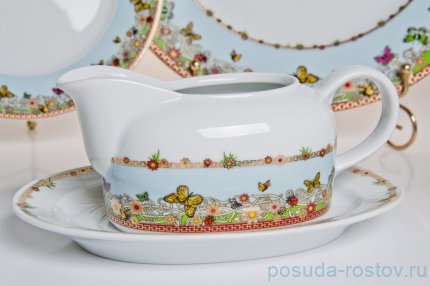 Столовый сервиз на 6 персон 28 предметов &quot;Кайро /Бабочки&quot; / 039304