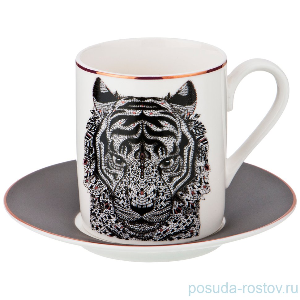 Кофейная пара 100 мл 1шт "Тигр" / 199020