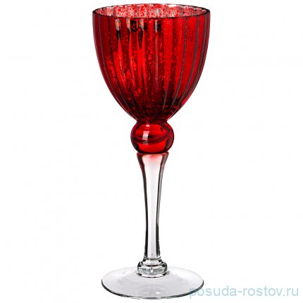 Подсвечник 11 х 30 см красный / 268347