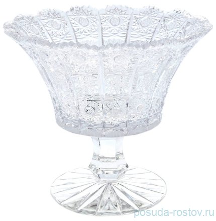 Вазочка 15 см н/н &quot;Glasspo /Хрусталь резной&quot; / 011740