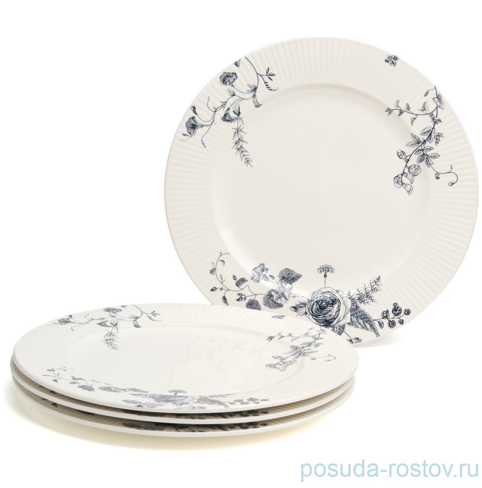 Тарелка 27 см "Blue garden" (4шт.) / 379539