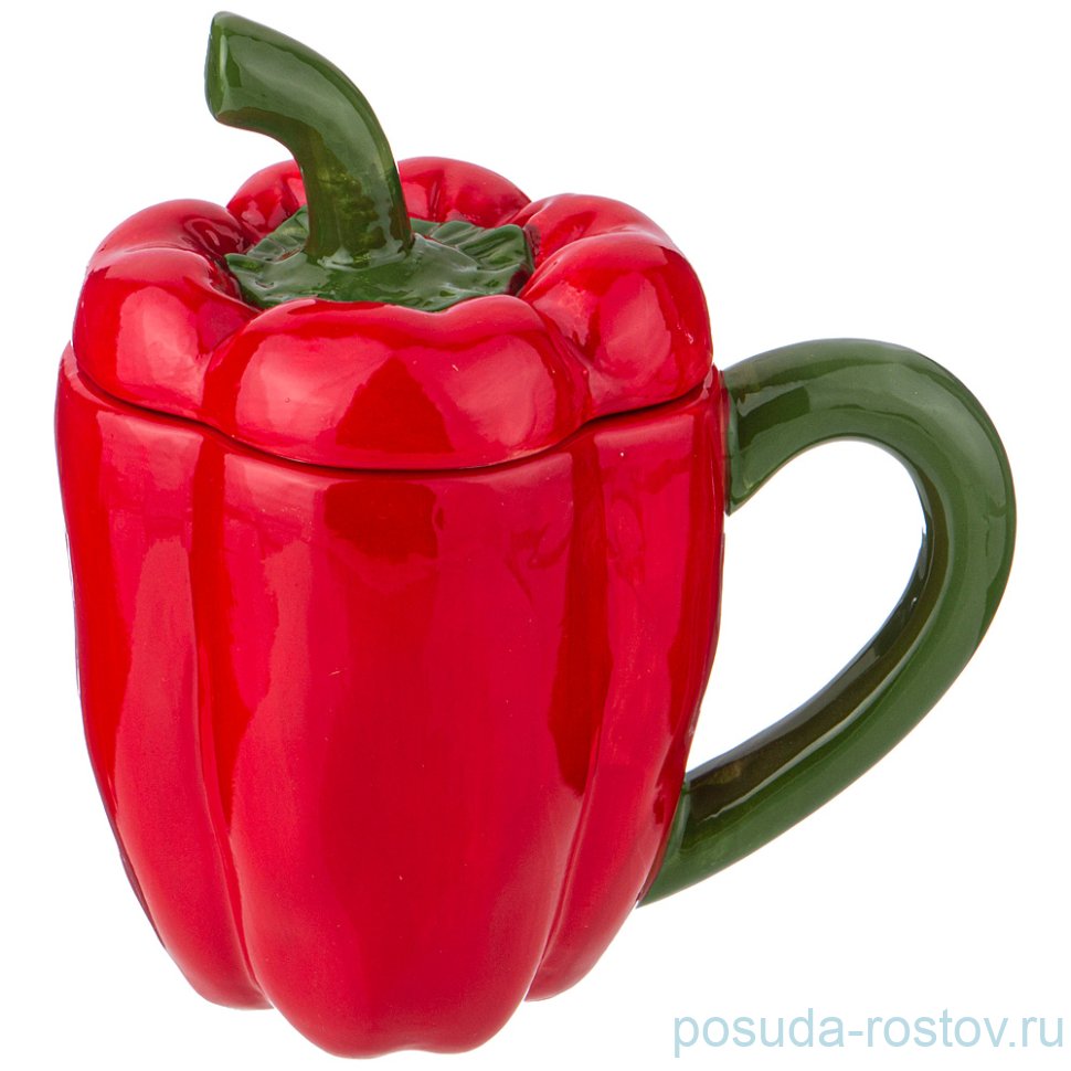 Кружка 500 мл красная "PEPERONI" / 220791