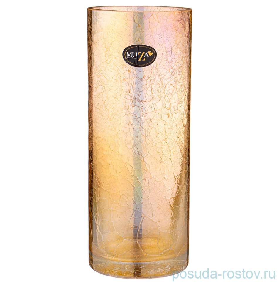 Ваза для цветов 12 х 30 см "cracle amber" / 312843