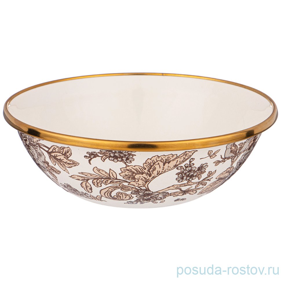 Миска эмалированная 14 см "Agness /Винтаж /Королевкий сад" / 254460