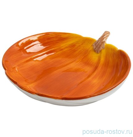 Блюдо 23 см оранжевое &quot;Тыква /Bright pumpkin&quot; / 378525