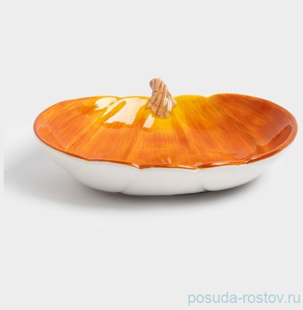 Блюдо 23 см оранжевое &quot;Тыква /Bright pumpkin&quot; / 378525