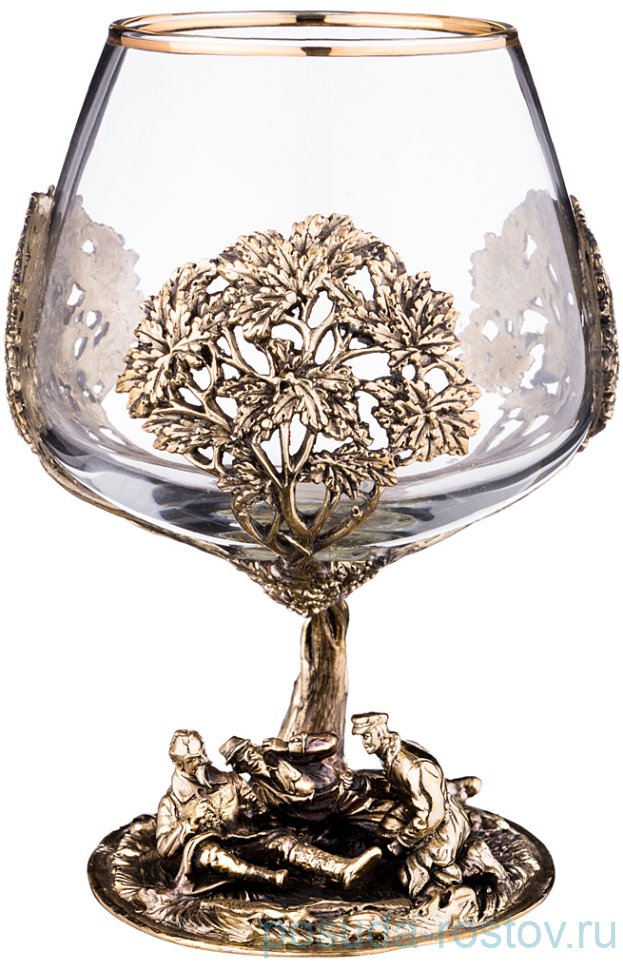 Бокал для коньяка 300 мл "Охотники на привале" / 207446