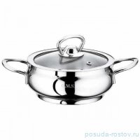 Кастрюля 16 х 6 см со стеклянной крышкой 1,1 л &quot;SINGLE COOKWARE&quot; / 284390