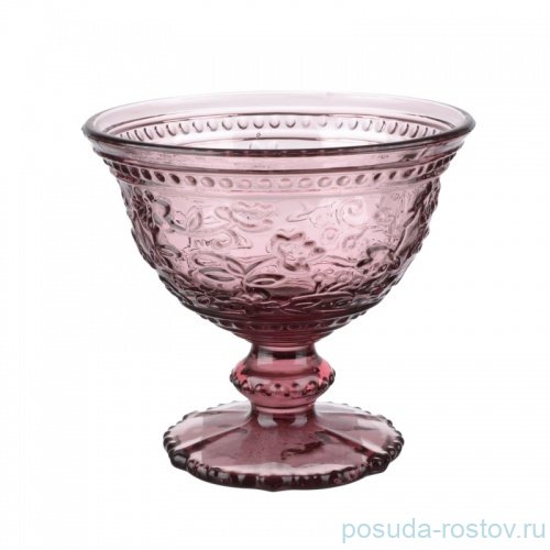 Креманки 300 мл 6 шт "Цветочные мотивы /коралловые" / 165605