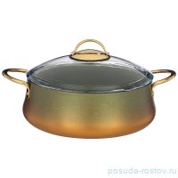 Сотейник 26 х 8,7 см со стеклянной крышкой 3,7 л &quot;agness /vulcano&quot; / 230291