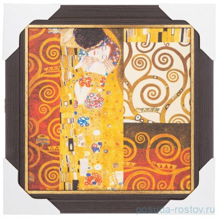 Ключница 30 х 30 см &quot;Поцелуй /Г. Климт&quot; / 271573