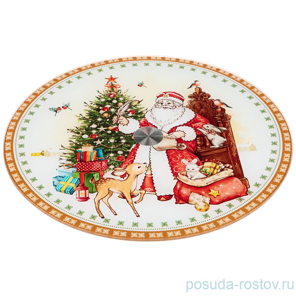Блюдо 32 х 3 см вращающееся "CHRISTMAS" / 224898 Блюдо 32 х 3 см вращающееся "CHRISTMAS" / 224898