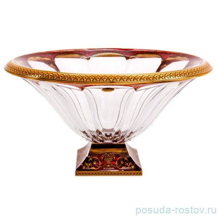 Ваза для фруктов 33 см &quot;Панель /Красная&quot; / 057453