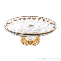 Тортница 32 см н/н &quot;Max Crystal /Золотые треугольники&quot; / 165884