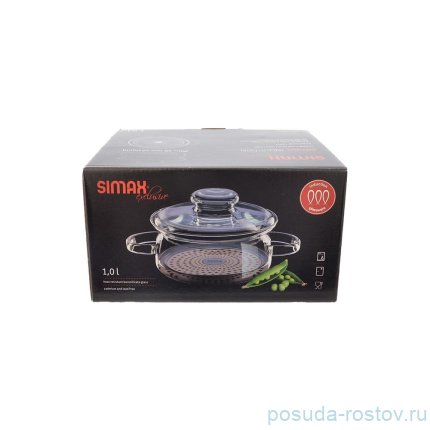 Кастрюля 1 л с крышкой индукционное дно &quot;Simax&quot; / 243642