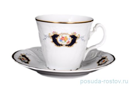 Чайная пара 230 мл 1 шт высокая &quot;Бернадотт /Синеглазка&quot; / 244994