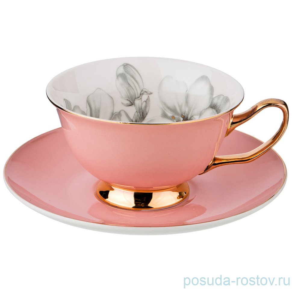 Чайная пара 200 мл 1 шт "Времена года /Флёр /Пинк" / 189626