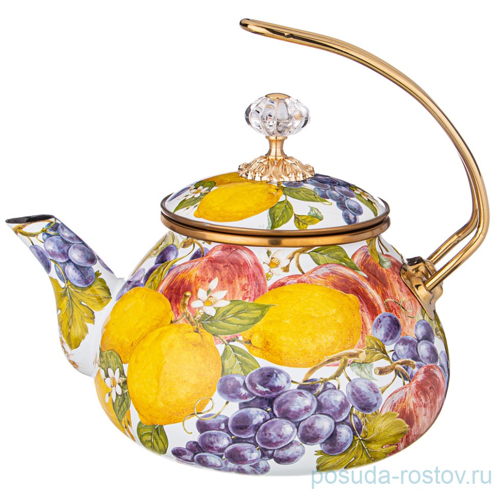 Чайник 2,2 л эмалированный "agness /фландрия /фрукты" / 225331