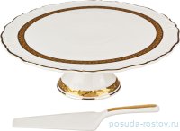 Тортница 31 х 10 см н/н с лопаткой &quot;Лента с орнаментом&quot; / 189642