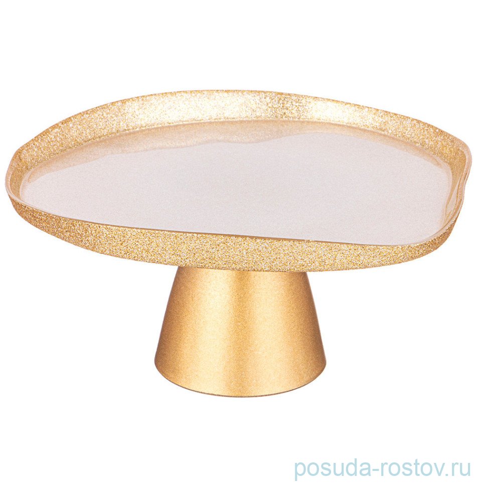 Блюдо 21 см фигурное глубокое н/н "Bohemia gold" / 332737