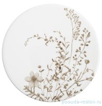 Подставка под кружку 11 см круглая белая &quot;Осенние цветы /Florance&quot; / 378601
