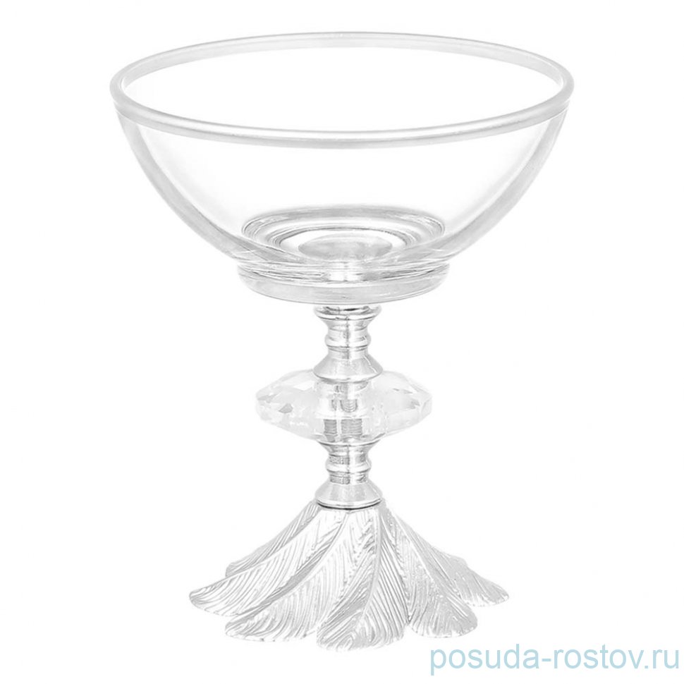 Креманка 12 см "Перо /платина" / 345458 Креманка 12 см "Перо /платина" / 345458