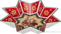 Салатник 32 см звезда &quot;christmas collection /санта-клаус&quot; / 192314