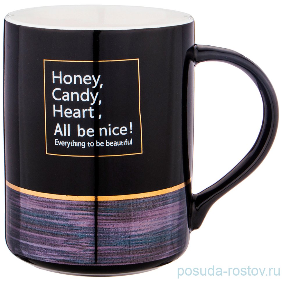 Кружка 400 мл чёрная "Break time" / 228757