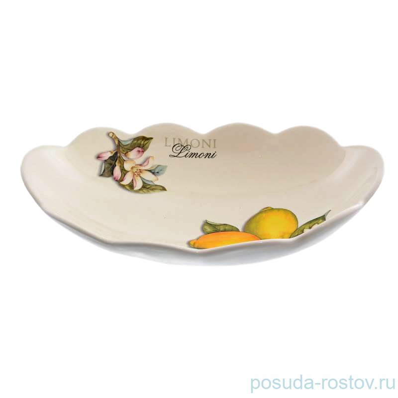 Блюдо 30 х 19,5 см овальное "Artigianato ceramico /Лимоны" / 156767 Блюдо 30 х 19,5 см овальное "Artigianato ceramico /Лимоны" / 156767