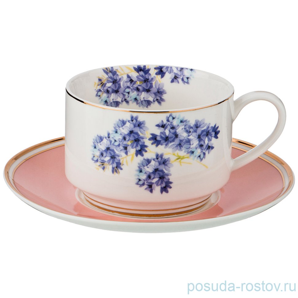 Чайная пара 230 мл 1 шт "времена года /пинк" / 189624 Чайная пара 230 мл 1 шт "времена года /пинк" / 189624