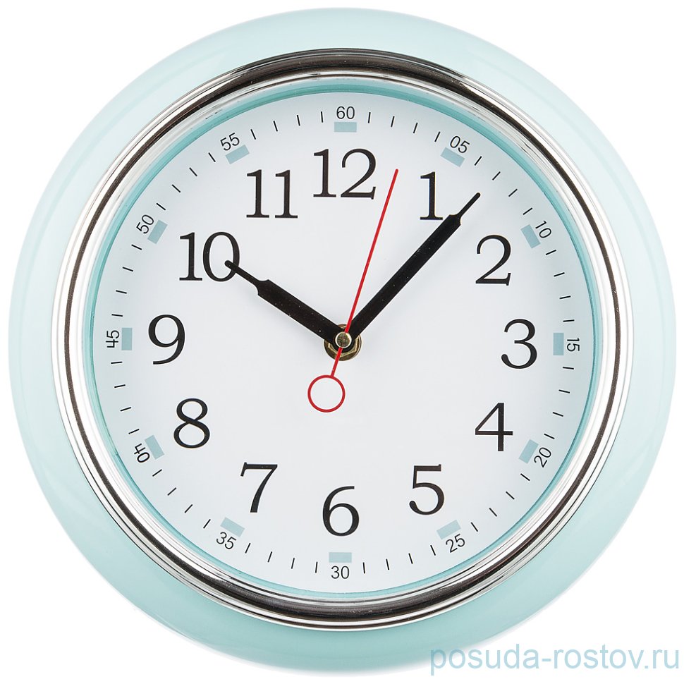 Часы настенные 26 см кварцевые голубые "LOVELY HOME" / 187999