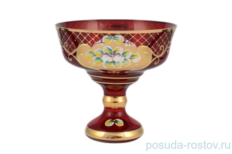 Конфетница 20 см н/н "Лепка красная /9824" И-В 2 / 097871