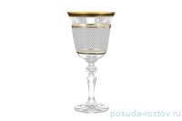 Бокалы для красного вина 220 мл 6 шт &quot;Кристина /С золотом /Каро&quot; R-G / 079307