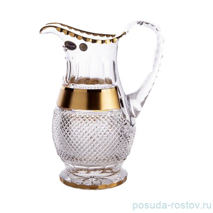 Кувшин для воды 1,5 л &quot;Фелиция /Матовая полоса /золото&quot; / 157426