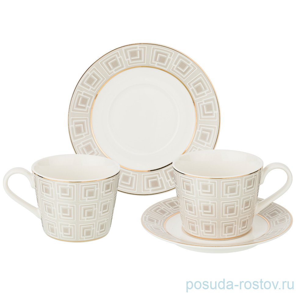 Набор чайных пар 260 мл 2 шт "букингем" / 208421