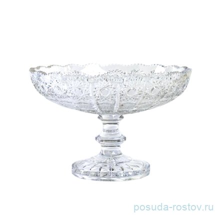 Ваза для фруктов 25,5 см н/н &quot;Хрусталь резной&quot; / 152678
