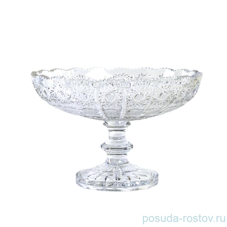 Ваза для фруктов 25,5 см н/н "Хрусталь резной" / 152678