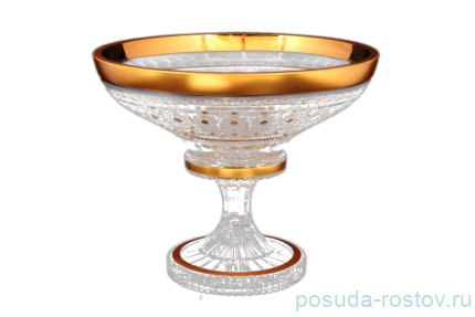 Фруктовница 30 см н/н &quot;Bohemia gold /Матовое золото&quot; 2 / 115922