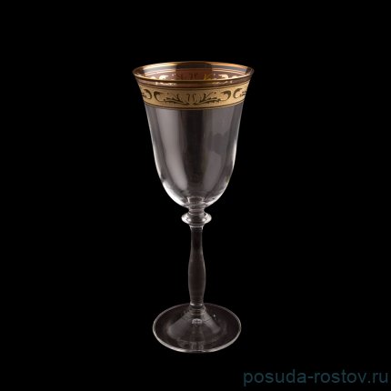 Бокалы для белого вина 185 мл 6 шт &quot;Анжела /Золото /37872&quot; / 109513