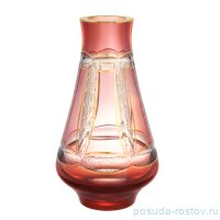 Ваза для цветов 23 см &quot;Эгерманн /Красная в золотой оправе&quot; / 333461